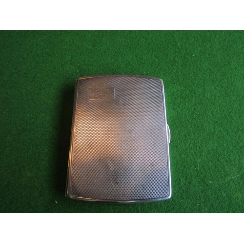 480 - Solid Silver Cigarette Case with Gilded Interior Edwardian Hallmarks for Deakin and Francis Dated 19... 
