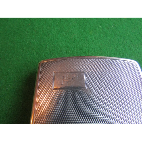 480 - Solid Silver Cigarette Case with Gilded Interior Edwardian Hallmarks for Deakin and Francis Dated 19... 