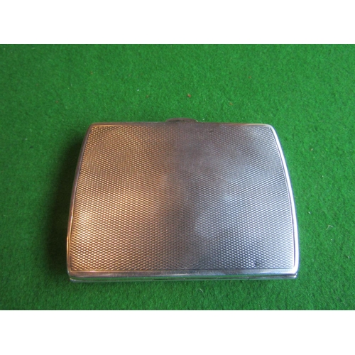 480 - Solid Silver Cigarette Case with Gilded Interior Edwardian Hallmarks for Deakin and Francis Dated 19... 