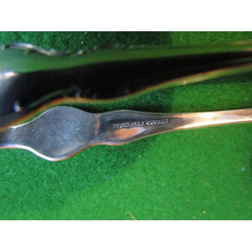 482 - Two Pairs of Solid Silver Sugar Tongs Each Approximately 5 Inches High