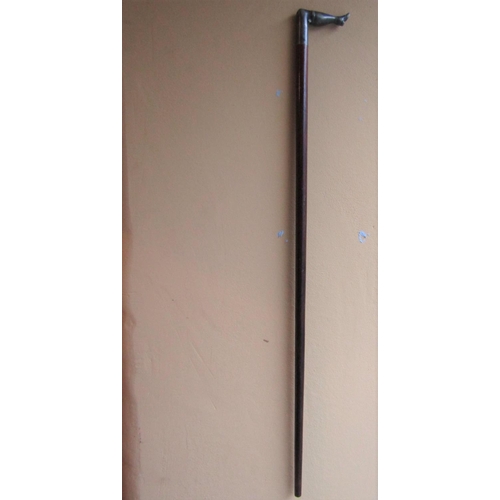 491 - Leg Form Walking Stick Good Original Condition Approximately 36 Inches High