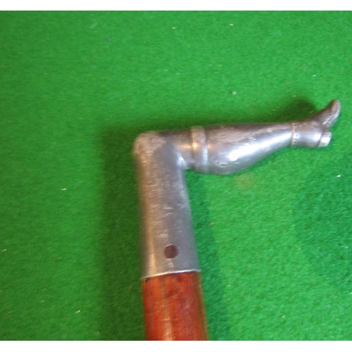 491 - Leg Form Walking Stick Good Original Condition Approximately 36 Inches High