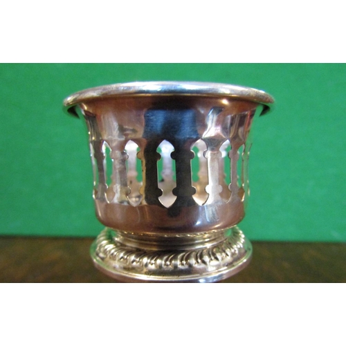 494 - Solid Silver Turned Pedestal Form Candle Rest Approximately 5 Inches High