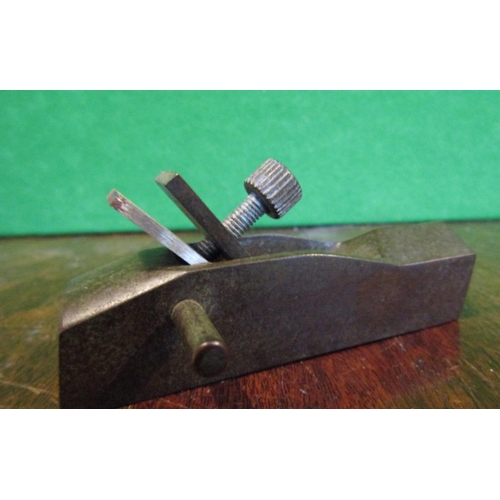 495 - Bronze Apprentice Woodworkers Plane of Neat Size Approximately 3 Inches Wide Good Original Condition