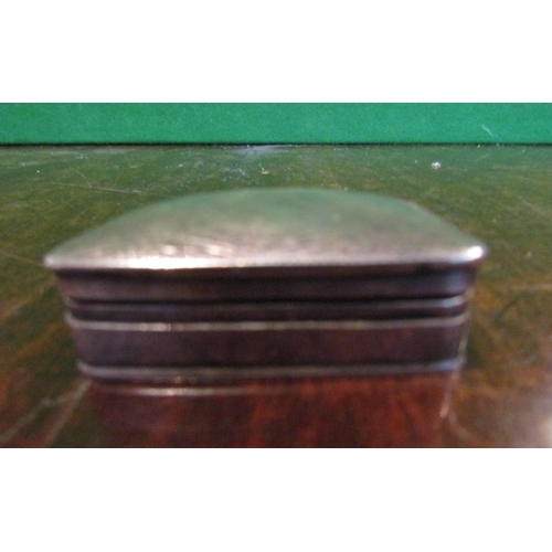 500 - Solid Silver Pill Box Hinged Cover with Engraved Decoration