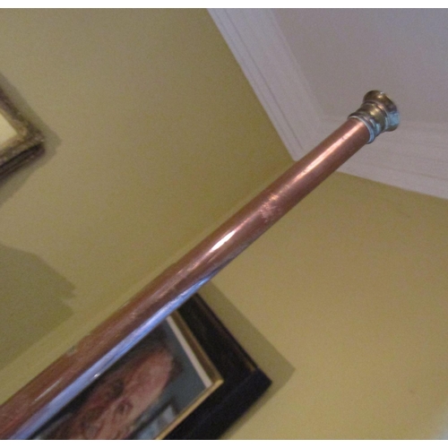502 - Antique Copper and Brass Hunting Horn Approximately 40 Inches High