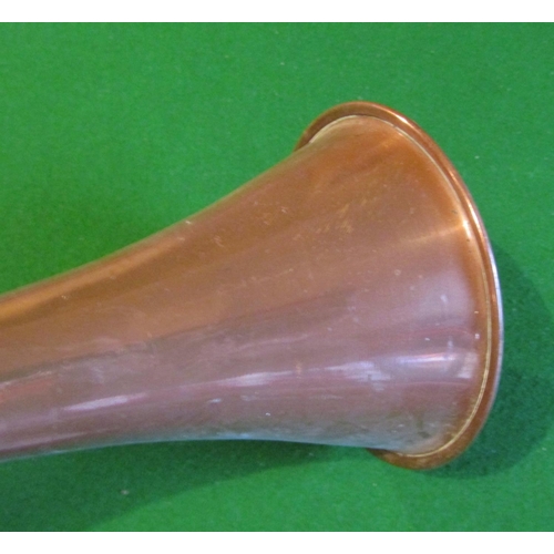 502 - Antique Copper and Brass Hunting Horn Approximately 40 Inches High