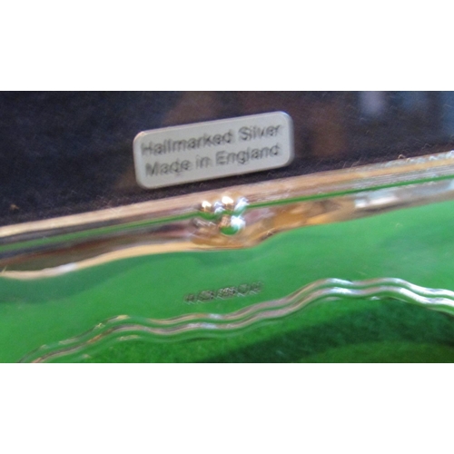 504 - Solid Silver Photograph Frame with Easel Back Shaped Form Approximately 8 Inches High x 5 Inches Wid... 