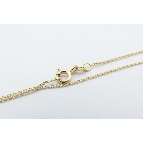 525 - 9 Carat Gold and Three Diamond Set Coin Mounted Ladies Pendant Necklace with One Tenth Krugerrand Da... 