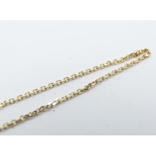 525 - 9 Carat Gold and Three Diamond Set Coin Mounted Ladies Pendant Necklace with One Tenth Krugerrand Da... 