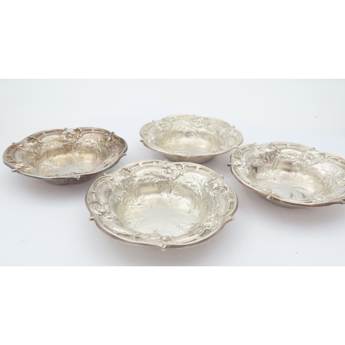 529 - 4 Solid Silver Dishes