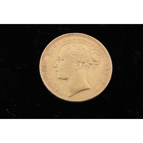 64 - Full Gold Sovereign Coin Dated 1880