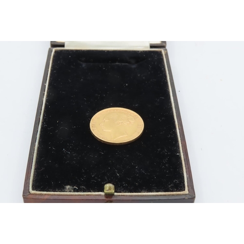 64 - Full Gold Sovereign Coin Dated 1880