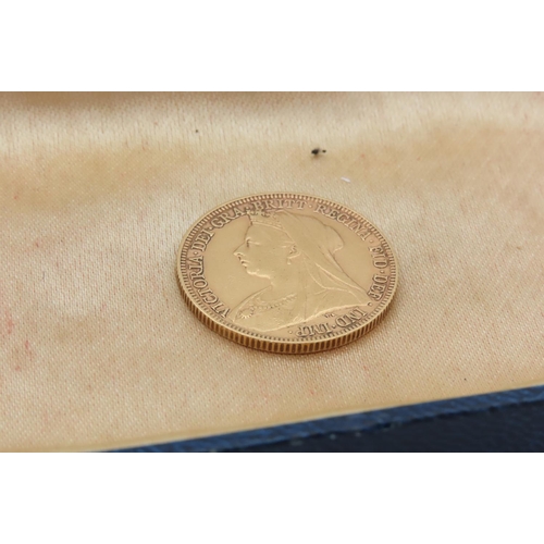 65 - Full Gold Sovereign Coin Dated 1896