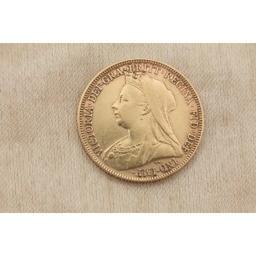 65 - Full Gold Sovereign Coin Dated 1896