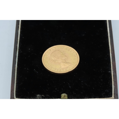 66 - Full Gold Sovereign Coin Dated 1958