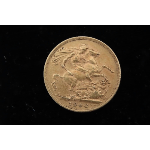 67 - Full Gold Sovereign Coin Dated 1906