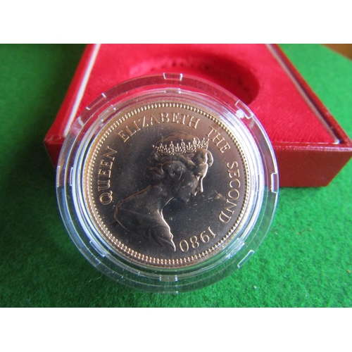 673 - 22 Carat Gold Royal Mint Hong Kong $1000 Luna Year Coin for Year of the Monkey Dated 1980 Cased and ... 