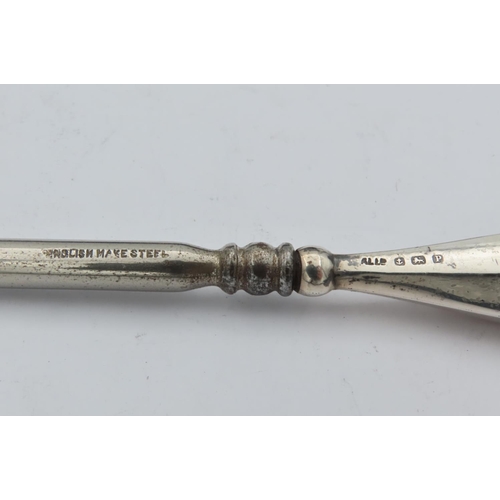 692 - Antique Solid Silver Button Hook and Shoe Horn Contained within Original Presentation Case Approxima... 