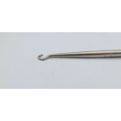 692 - Antique Solid Silver Button Hook and Shoe Horn Contained within Original Presentation Case Approxima... 