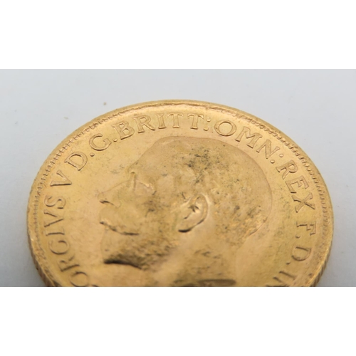 92 - Full Gold Sovereign Coin Dated 1912