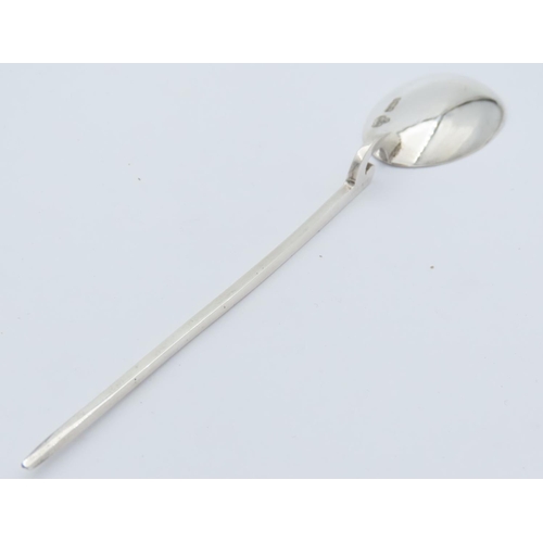 94 - Solid Silver Roman Motif Spoon with Original Box and Descriptive Paper Hallmarked