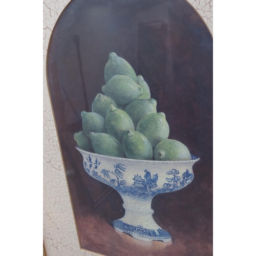 1003 - Framed Lithograph Still Life Approximately 30 Inches High x 20 Inches Wide Contained within Gilded F... 