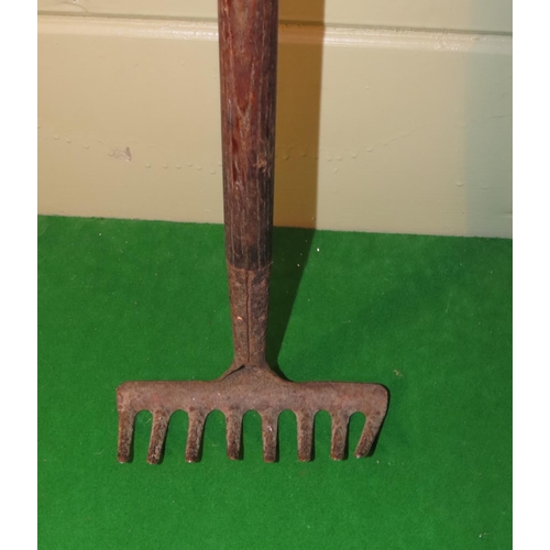 1017 - Old Rustic Spade and Fork