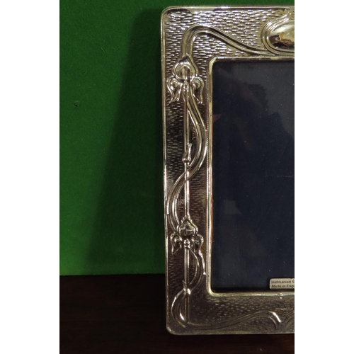 1047 - Pair of Solid Silver Photograph Frames Approximately 8 Inches High x 5 Inches Wide