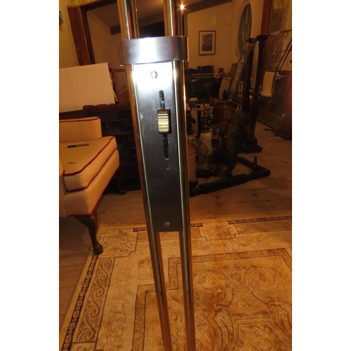 1050 - Retro Floor Lamp with Glass Shelf Table Unusual Design