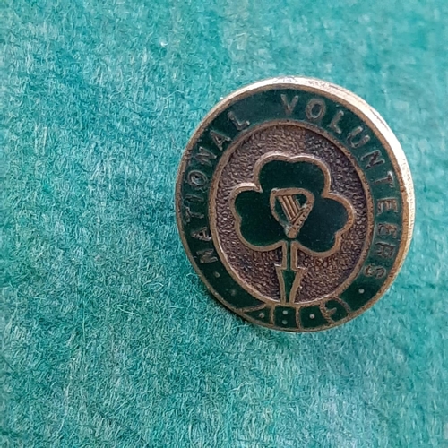 1060 - 1916 Interest Original Enamel and Brass National Volunteers Badge Circa 1914