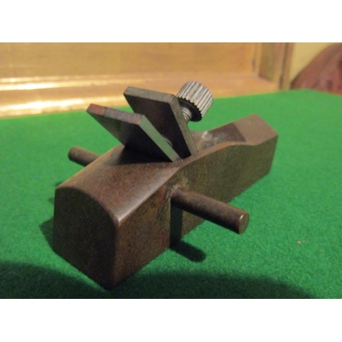 1072 - Miniature Bronze Plane Good Working Order Approximately 3 Inches Wide