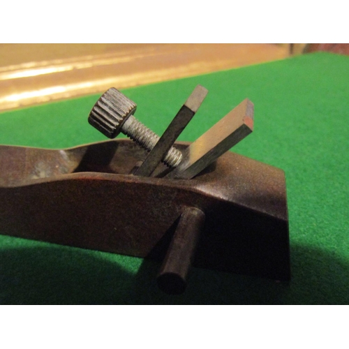 1072 - Miniature Bronze Plane Good Working Order Approximately 3 Inches Wide