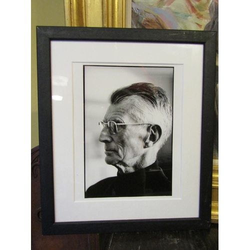 1082 - John Minihan Portrait of Samuel Beckett Photographed at Riverside Studios London 1980 Signed Verso A... 