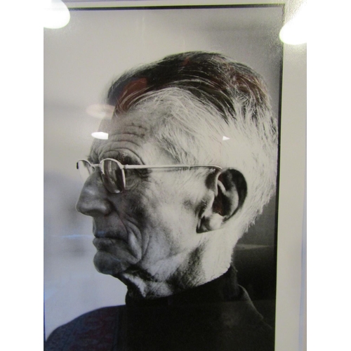 1082 - John Minihan Portrait of Samuel Beckett Photographed at Riverside Studios London 1980 Signed Verso A... 