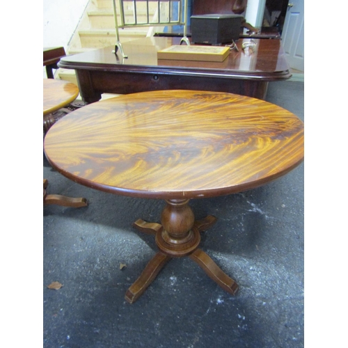 1093 - Another Figured Mahogany Circular Form Table Approximately 32 Inches Diameter x 30 Inches High Origi... 