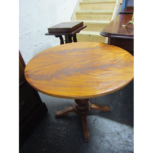 1094 - Another Figured Mahogany Circular Form Table Approximately 32 Inches Diameter x 30 Inches High Origi... 