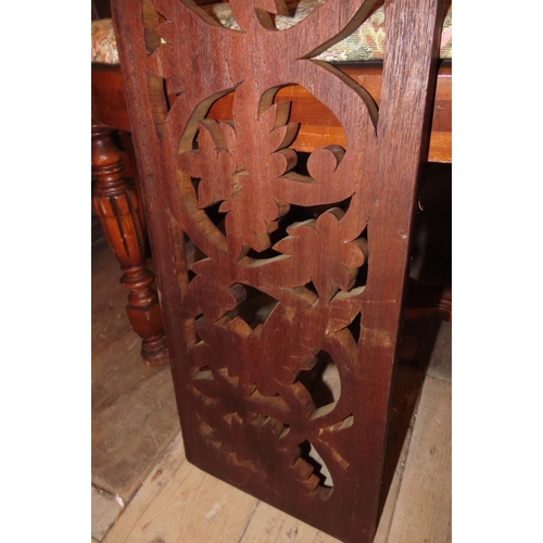 1105 - Two Carved Wooden Panels Largest Approximately 4ft 6 Inches High