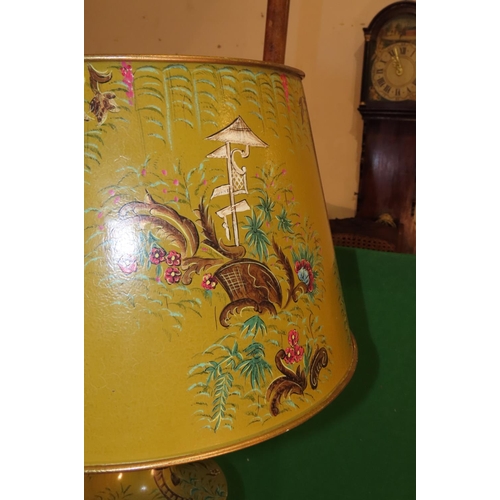 1116 - Toileware Yellow Ground Gilt Decorated Urn Form Large Size Approximately 32 Inches High Electrified ... 