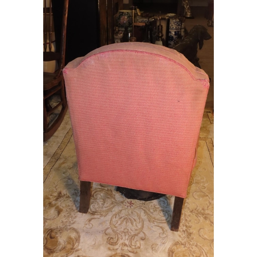 1127 - Edwardian Bedroom Chair on Turned and Fluted Supports