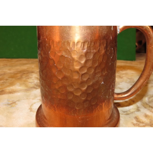 1140 - Four Antique Copper Items including Kettle