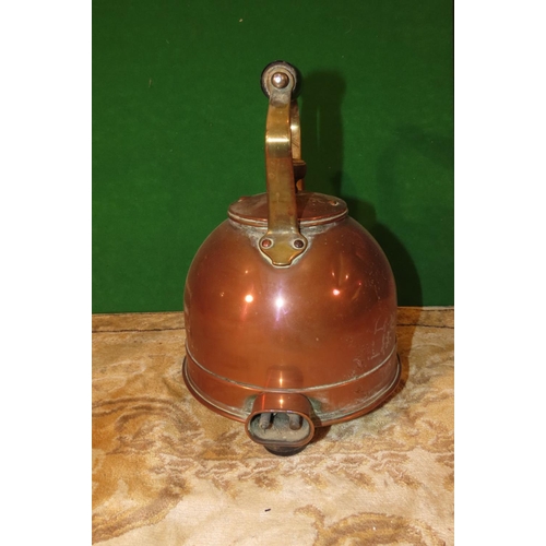 1140 - Four Antique Copper Items including Kettle