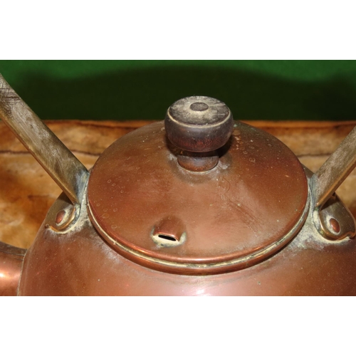 1140 - Four Antique Copper Items including Kettle