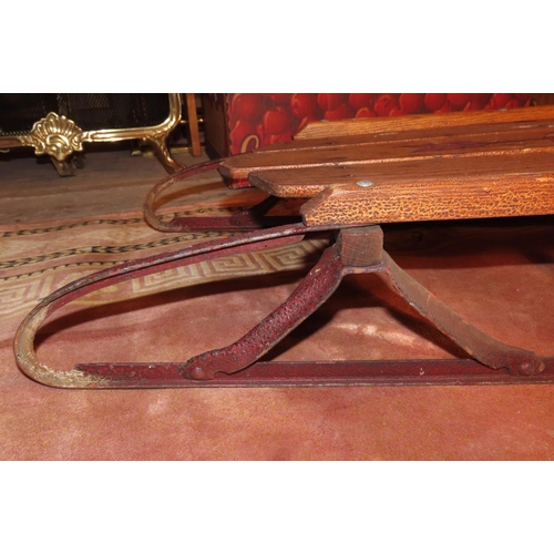 1141 - Childs Sleigh Good Original Condition Working Order