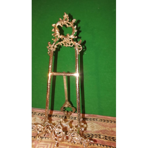 1147 - Pair of Cast Brass Form Table Easels