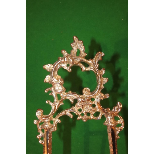 1147 - Pair of Cast Brass Form Table Easels