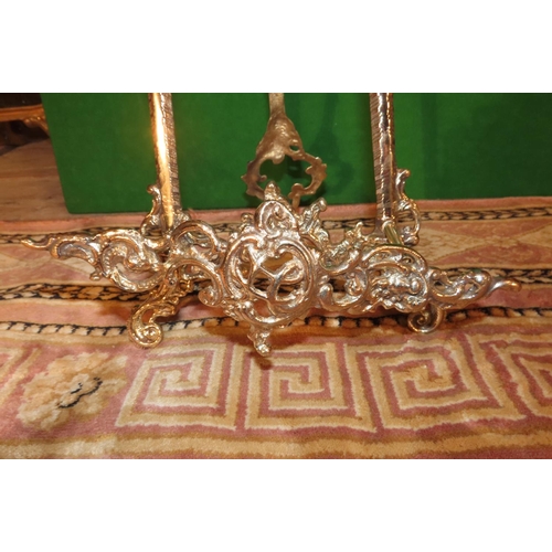 1147 - Pair of Cast Brass Form Table Easels