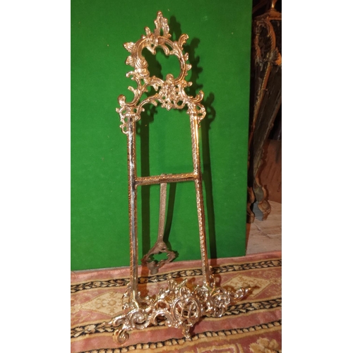 1147 - Pair of Cast Brass Form Table Easels