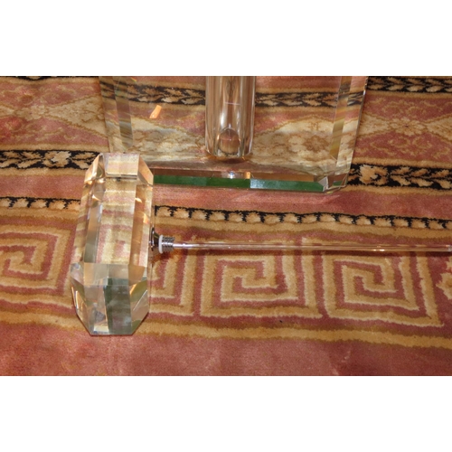 1155 - Large Cut Crystal Chanel No 5 Shop Display Perfume Bottle Approximately 7 Inches High