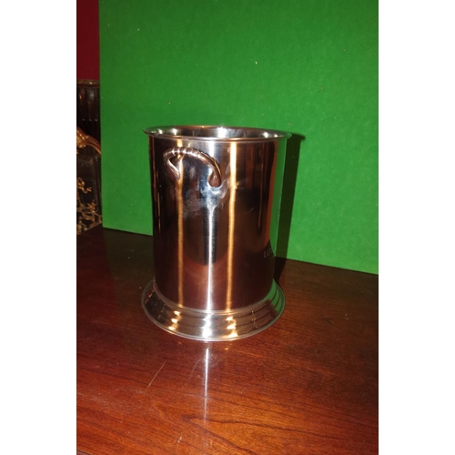 1173 - Silver Plated Louis Roederer Champagne Bucket Twin Handled above Stepped Pedestal Base Approximately... 